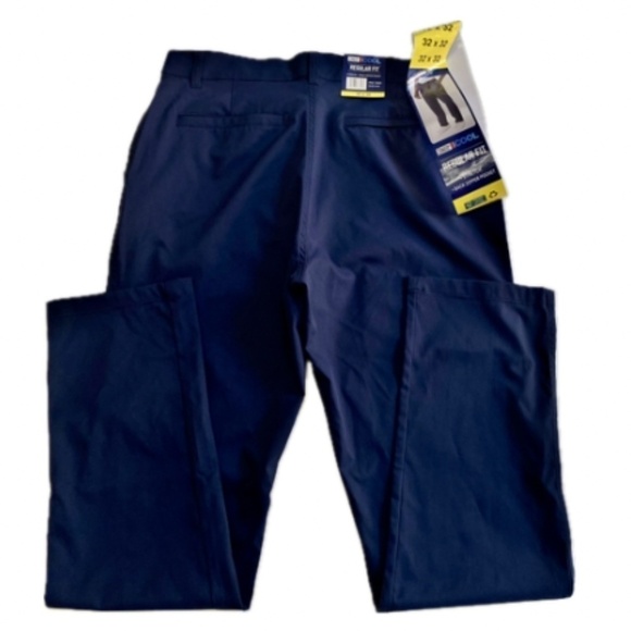 32 Degrees Cool 32x32 Men's Stretch Performance Pants, Regular Fit, Blue NWT - Picture 10 of 16